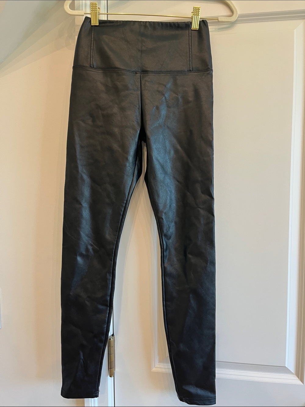 High Rise Faux Leather Leggings XSMALL